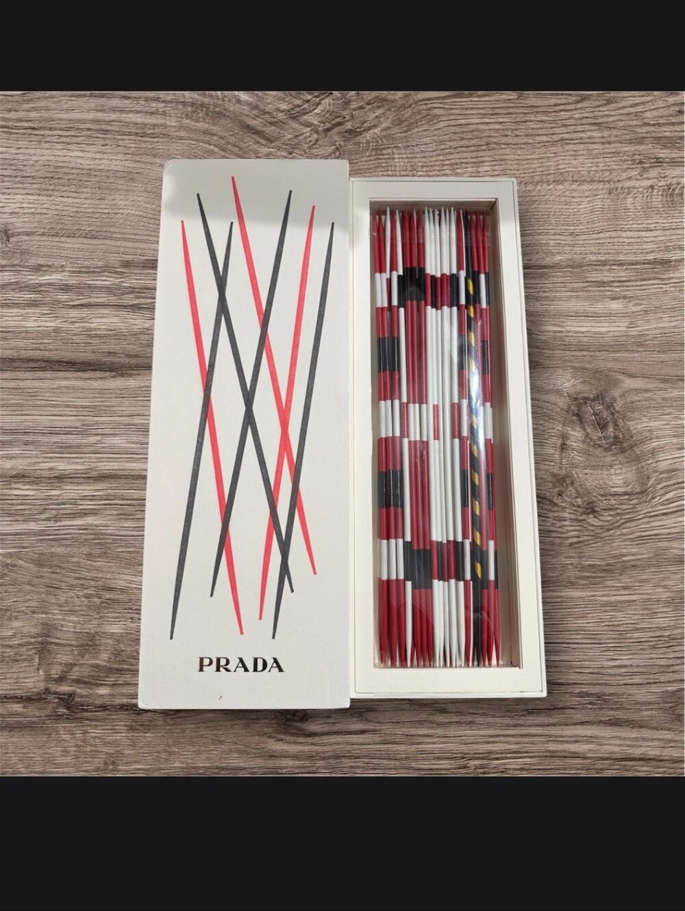 Prada NIB Novelty Pick Up Sticks